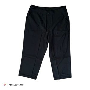 PLUS SOLID HIGH WAIST WIDE LEG PANTS. With belt.